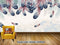 Avikalp Exclusive AVZ0096 Modern Minimalistic Abstract Fantasy Feathers Tv Background Wall HD 3D Wallpaper