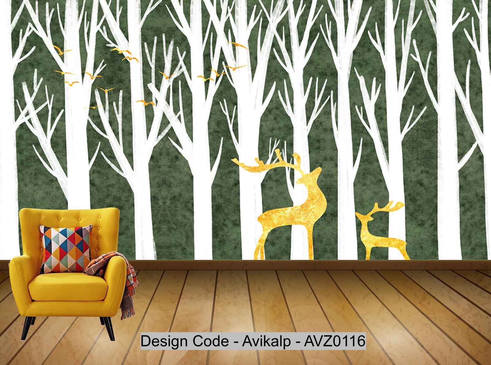 Avikalp Exclusive AVZ0116 Modern Minimalist Golden Abstract Tree Elk Tv Background Wall Custom HD 3D Wallpaper Avikalp Exclusive AVZ0116 Modern Minimalist Golden Abstract Tree Elk Tv Background Wall Custom HD 3D Wallpaper