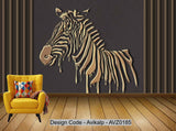 Avikalp Exclusive AVZ0185 Modern Minimalist Three Dimensional Metal Decorative Zebra Tv Background Wall HD 3D Wallpaper Avikalp Exclusive AVZ0185 Modern Minimalist Three Dimensional Metal Decorative Zebra Tv Background Wall HD 3D Wallpaper