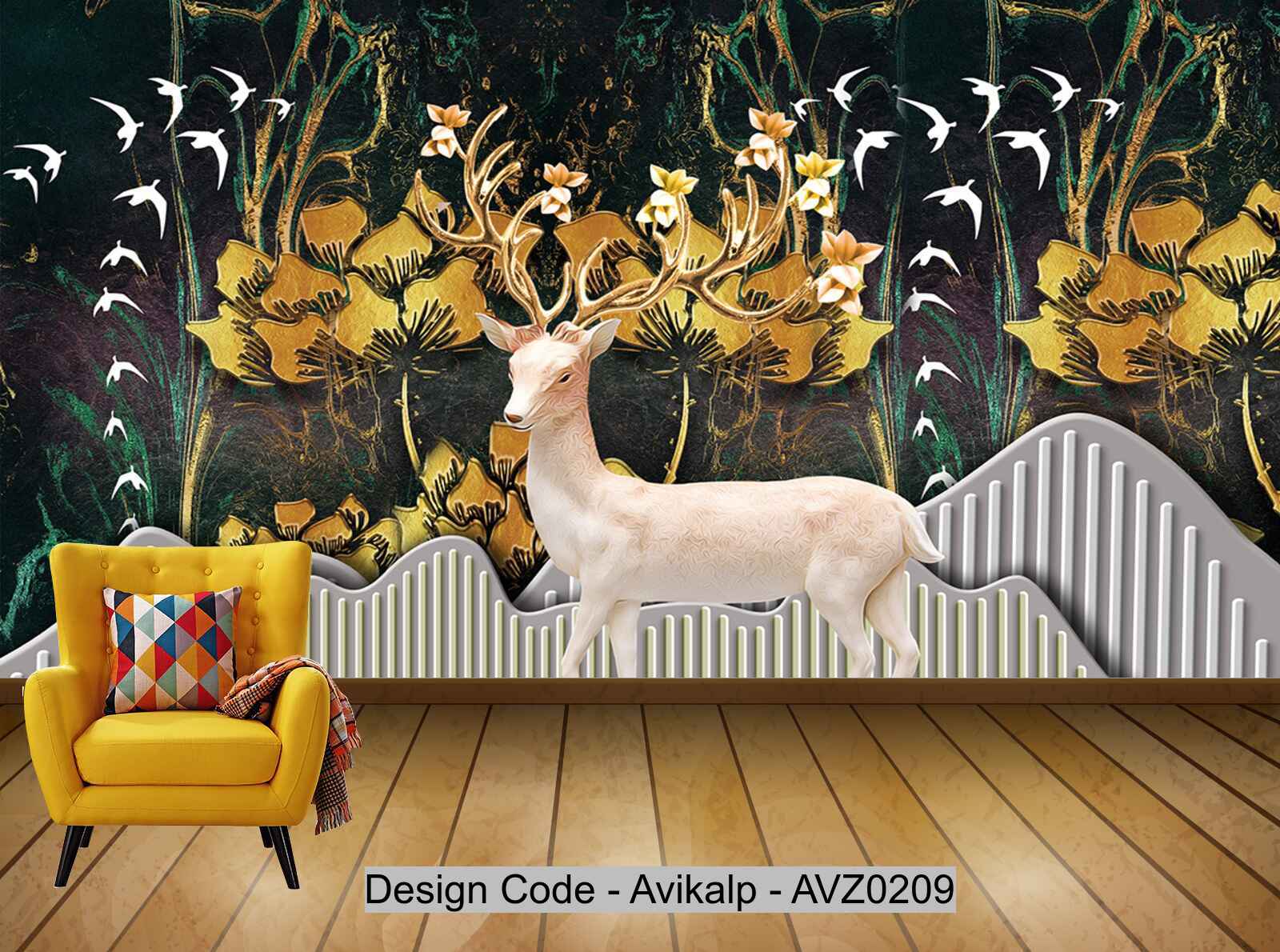 Avikalp Exclusive AVZ0209 Modern Nordic Relief Landscape Fawn Landscape Background Wall HD 3D Wallpaper Avikalp Exclusive AVZ0209 Modern Nordic Relief Landscape Fawn Landscape Background Wall HD 3D Wallpaper