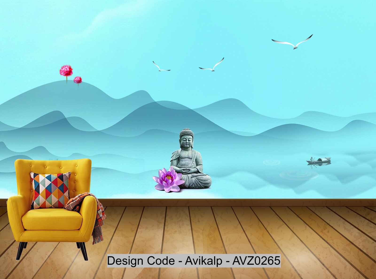 Avikalp Exclusive AVZ0265 New Chinese Style Simple Zen Landscape Tv Background Wall HD 3D Wallpaper Avikalp Exclusive AVZ0265 New Chinese Style Simple Zen Landscape Tv Background Wall HD 3D Wallpaper