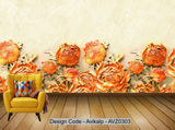 Avikalp Exclusive AVZ0303 3D Embossed Flowers Marble Wall Background HD 3D Wallpaper Avikalp Exclusive AVZ0303 3D Embossed Flowers Marble Wall Background HD 3D Wallpaper
