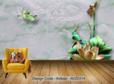 Avikalp Exclusive AVZ0314 3D Flower Bird Jade Carving Background Wall HD 3D Wallpaper Avikalp Exclusive AVZ0314 3D Flower Bird Jade Carving Background Wall HD 3D Wallpaper