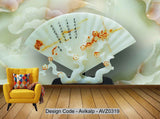 Avikalp Exclusive AVZ0319 3D Jade Fan Lotus Leaf Jade Carving Background Wall HD 3D Wallpaper Avikalp Exclusive AVZ0319 3D Jade Fan Lotus Leaf Jade Carving Background Wall HD 3D Wallpaper