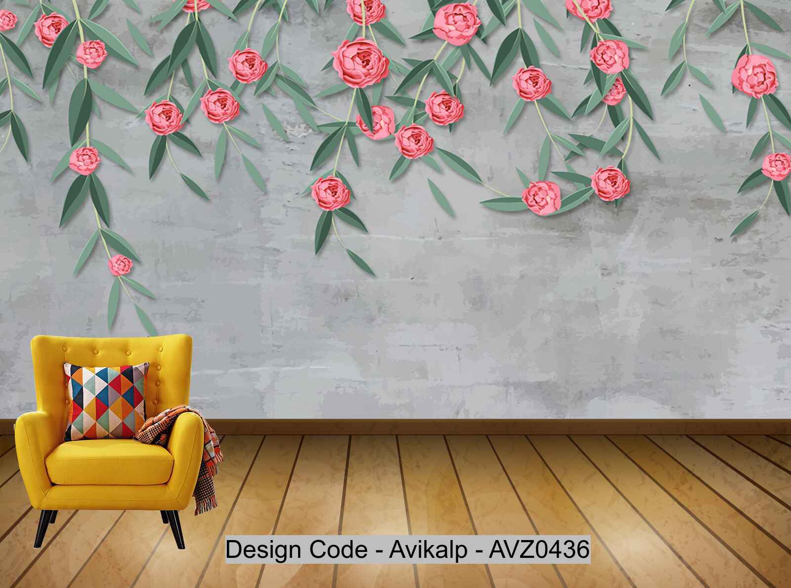 Avikalp Exclusive AVZ0436 Modern Minimalistic Hand Drawn Floral Fresh Tv Background Wall HD 3D Wallpaper Avikalp Exclusive AVZ0436 Modern Minimalistic Hand Drawn Floral Fresh Tv Background Wall HD 3D Wallpaper