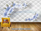 Avikalp Exclusive AVZ0482 Aqua Blue Flower Petals High Elegant Temperament Background Wall HD 3D Wallpaper