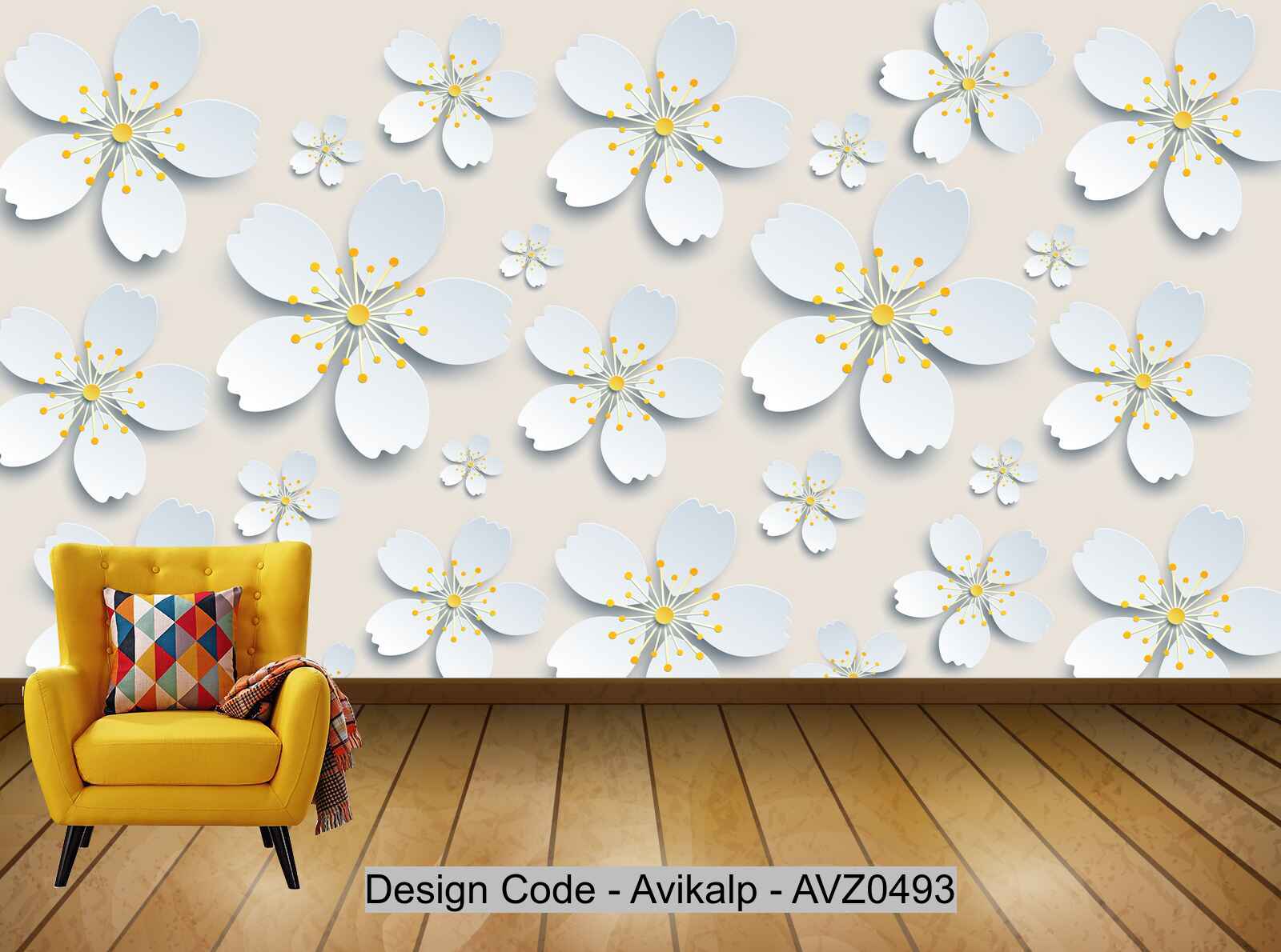 Avikalp Exclusive AVZ0493 Modern Minimalist 3D Stereo Flower Tv Background Wall HD 3D Wallpaper Avikalp Exclusive AVZ0493 Modern Minimalist 3D Stereo Flower Tv Background Wall HD 3D Wallpaper