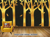 Avikalp Exclusive AVZ0659 Modern Minimalist Geometric Three Dimensional Golden Texture Wood Tv Background Wall HD 3D Wallpaper Avikalp Exclusive AVZ0659 Modern Minimalist Geometric Three Dimensional Golden Texture Wood Tv Background Wall HD 3D Wallpaper