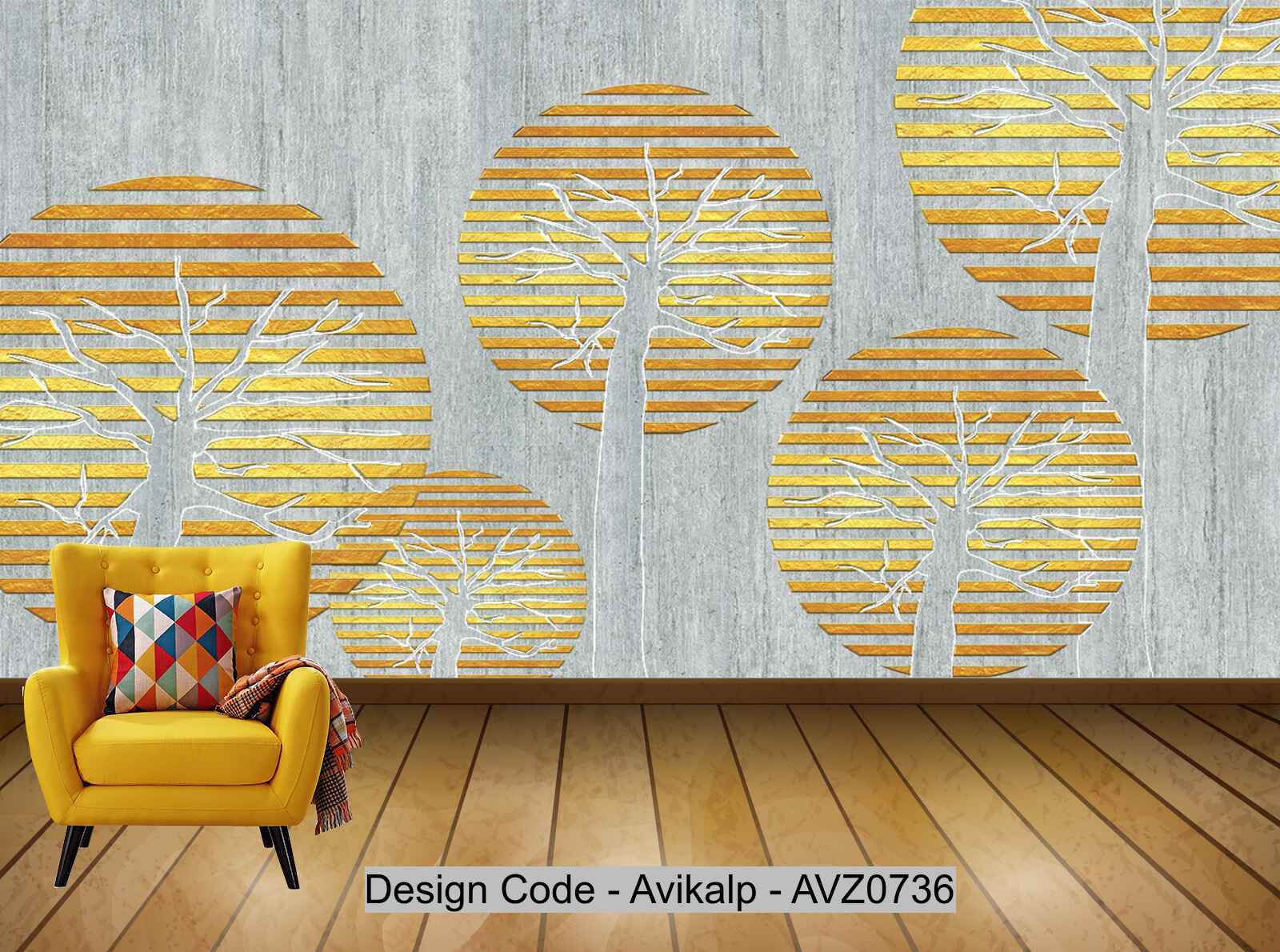 Avikalp Exclusive AVZ0736 Modern Geometric Minimalist Tree Tv Background Wall HD 3D Wallpaper Avikalp Exclusive AVZ0736 Modern Geometric Minimalist Tree Tv Background Wall HD 3D Wallpaper