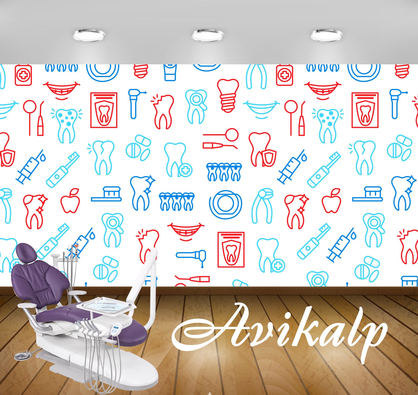 Avikalp Exclusive AWD0035 Dental Clinic Wallpaper White Blue Multiple Color HD Wallpaper Avikalp Exclusive AWD0035 Dental Clinic Wallpaper White Blue Multiple Color HD Wallpaper