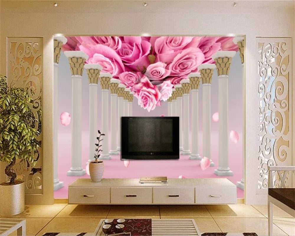 Avikalp Exclusive AWZ0163 3d Wallpaper Mural Rose Flower Living Room Bedroom Tv Background Wall HD 3D Wallpaper Avikalp Exclusive AWZ0163 3d Wallpaper Mural Rose Flower Living Room Bedroom Tv Background Wall HD 3D Wallpaper