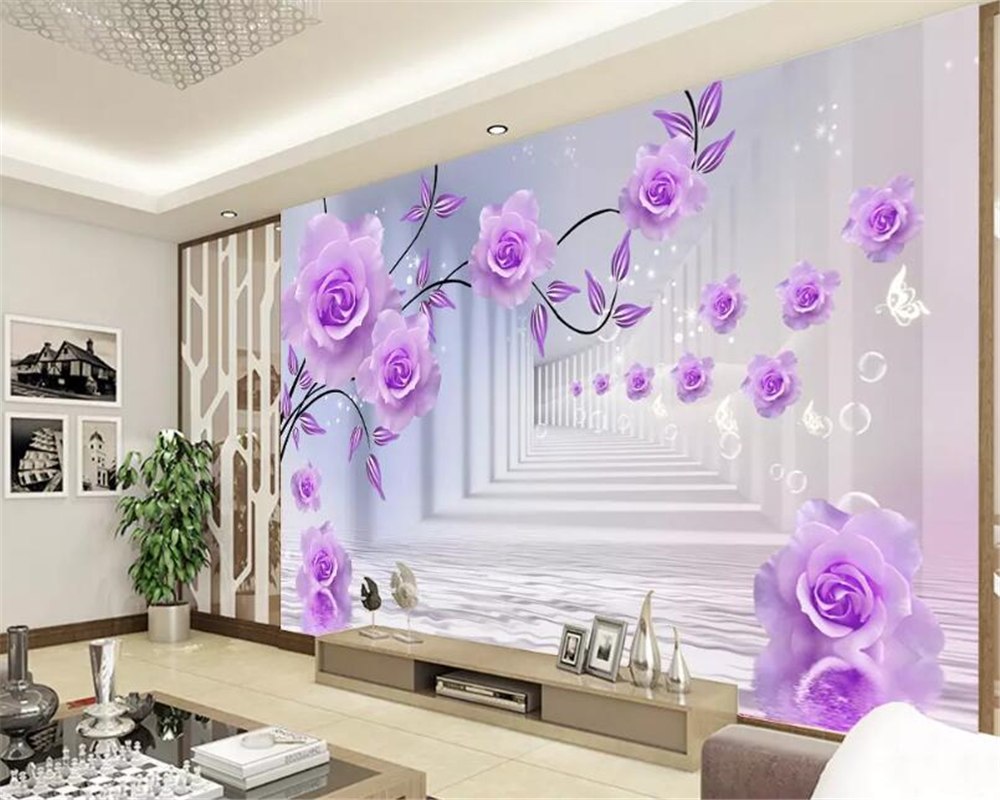 Romantic 3d wallpaper shop for bedroom walls