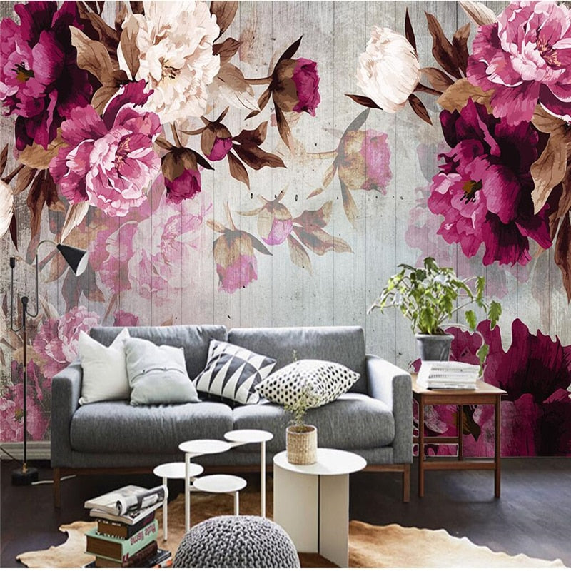 Avikalp Exclusive AWZ0247 3D Wallpaper Wall Sticker Handmade Peony Flower Wooden Background HD 3D Wallpaper Avikalp Exclusive AWZ0247 3D Wallpaper Wall Sticker Handmade Peony Flower Wooden Background HD 3D Wallpaper