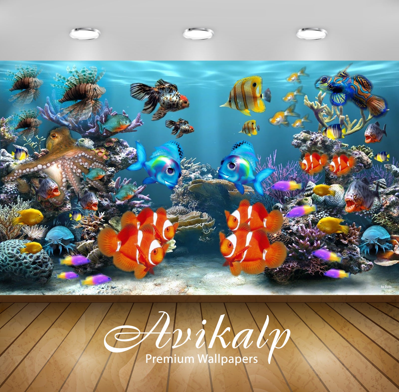 Avikalp Exclusive Aquarium Wallpaper AWI1072 HD Wallpapers for