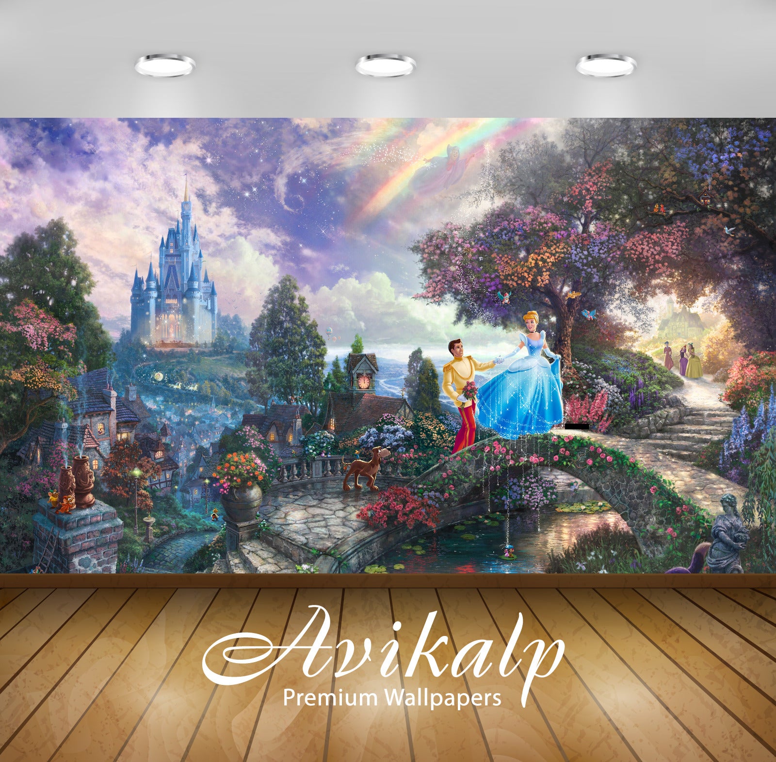 Avikalp Exclusive Cinderella AWI1104 HD Wallpapers for Living room, Hall, Kids Room, Kitchen, TV Bac Avikalp Exclusive Cinderella AWI1104 HD Wallpapers for Living room, Hall, Kids Room, Kitchen, TV Bac