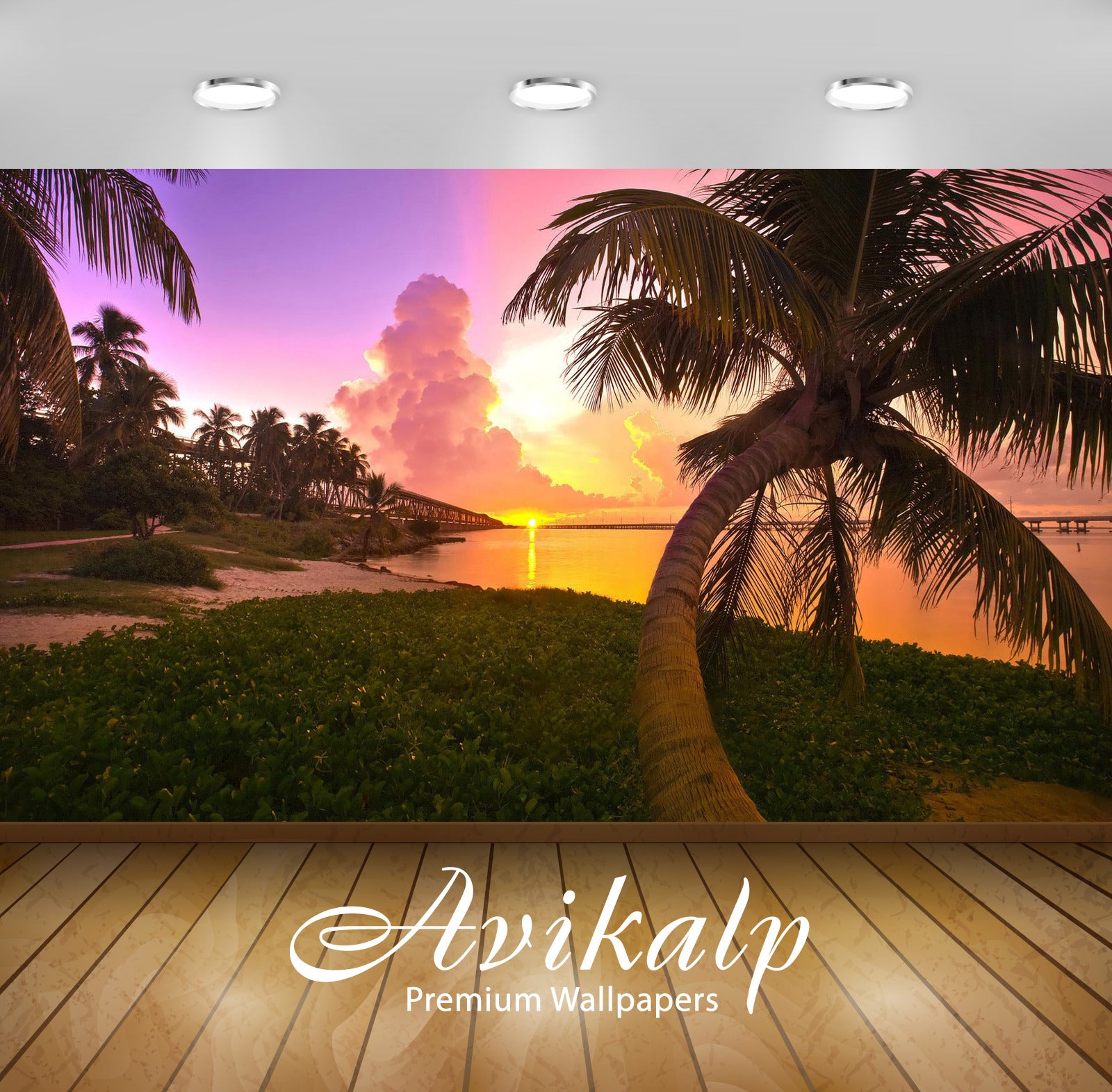 Avikalp Exclusive Coconut Tree AWI1110 HD Wallpapers for Living room, Hall, Kids Room, Kitchen, TV B Avikalp Exclusive Coconut Tree AWI1110 HD Wallpapers for Living room, Hall, Kids Room, Kitchen, TV B