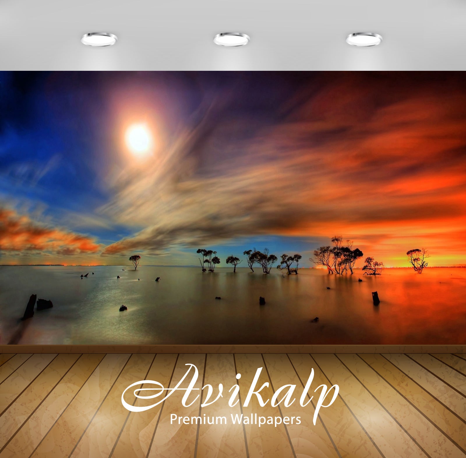 Avikalp Exclusive Awi1605 Sunset View Full HD Wallpapers for Living room, Hall, Kids Room, Kitchen, Avikalp Exclusive Awi1605 Sunset View Full HD Wallpapers for Living room, Hall, Kids Room, Kitchen,