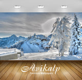 Avikalp Exclusive Awi1643 Beautiful Snowy Trees Houses Full HD Wallpapers for Living room, Hall, Kid Avikalp Exclusive Awi1643 Beautiful Snowy Trees Houses Full HD Wallpapers for Living room, Hall, Kid