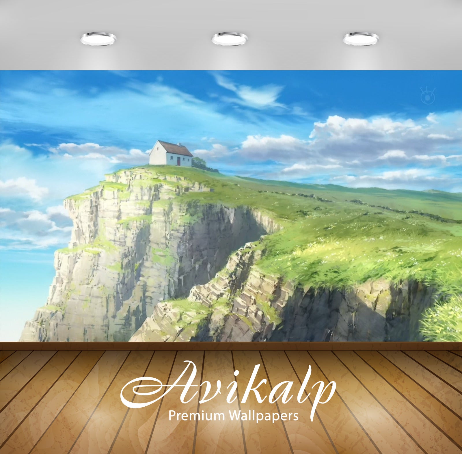 Avikalp Exclusive Awi1656 Beautiful Hut On The Mountain Painting Full HD Wallpapers for Living room, Avikalp Exclusive Awi1656 Beautiful Hut On The Mountain Painting Full HD Wallpapers for Living room,