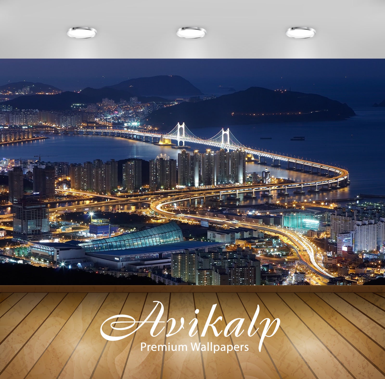 Avikalp Exclusive Awi1756 Beautiful City View At Night Full HD Wallpapers for Living room, Hall, Kid Avikalp Exclusive Awi1756 Beautiful City View At Night Full HD Wallpapers for Living room, Hall, Kid