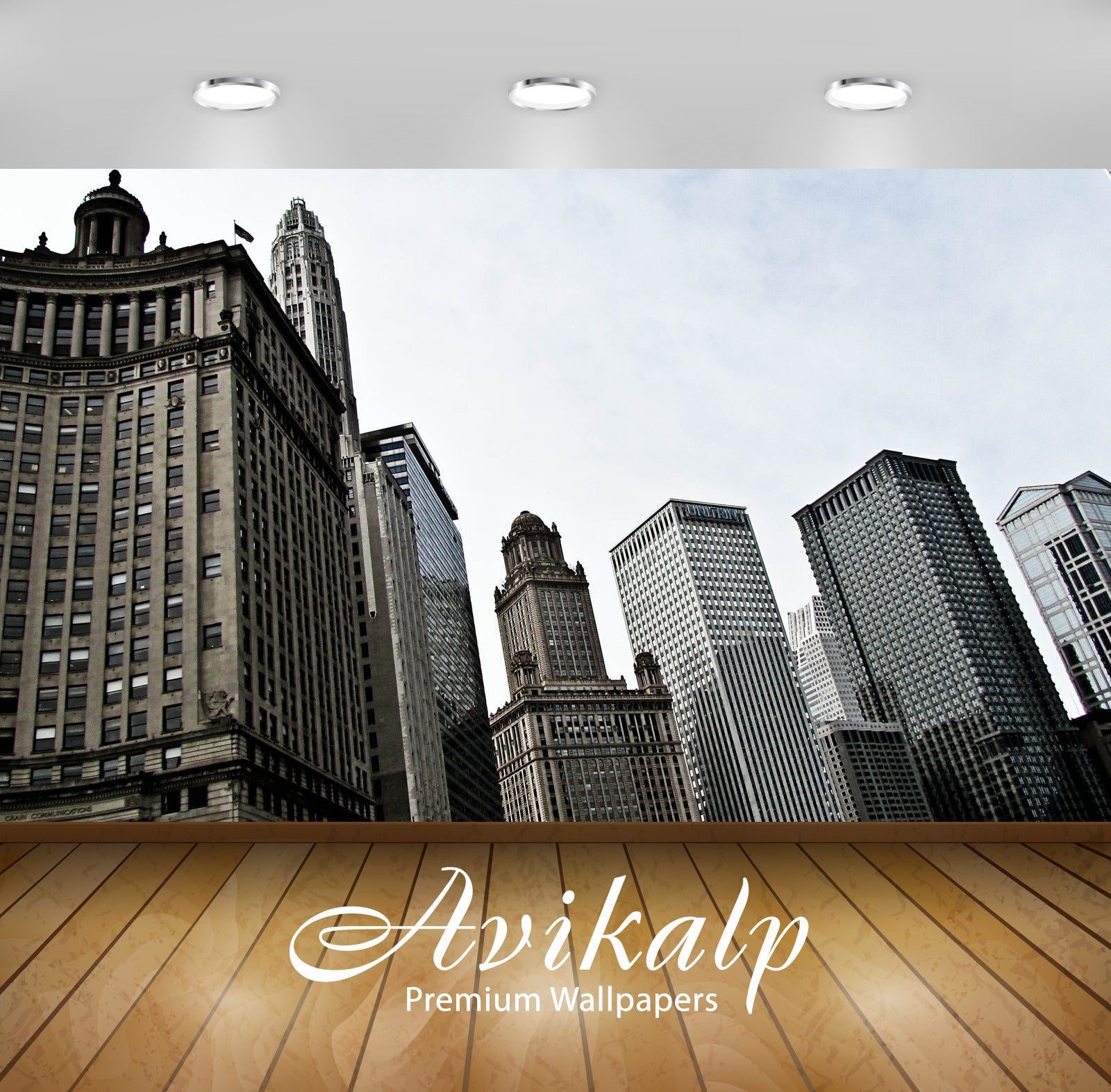 Avikalp Exclusive Awi1835 Chicago City Full HD Wallpapers for Living room, Hall, Kids Room, Kitchen, Avikalp Exclusive Awi1835 Chicago City Full HD Wallpapers for Living room, Hall, Kids Room, Kitchen,