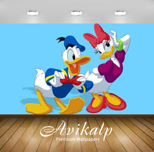 Avikalp Exclusive Awi2064 Disney Pictures Donald And Daisy Duck Adjusting Fixing Bow Tie Full HD Wa