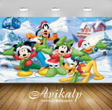 Avikalp Exclusive Awi2096 Mickey Mouse And Friends Christmas Winter Trefl Puzzla Fluffy Snow  Full H Avikalp Exclusive Awi2096 Mickey Mouse And Friends Christmas Winter Trefl Puzzla Fluffy Snow  Full H
