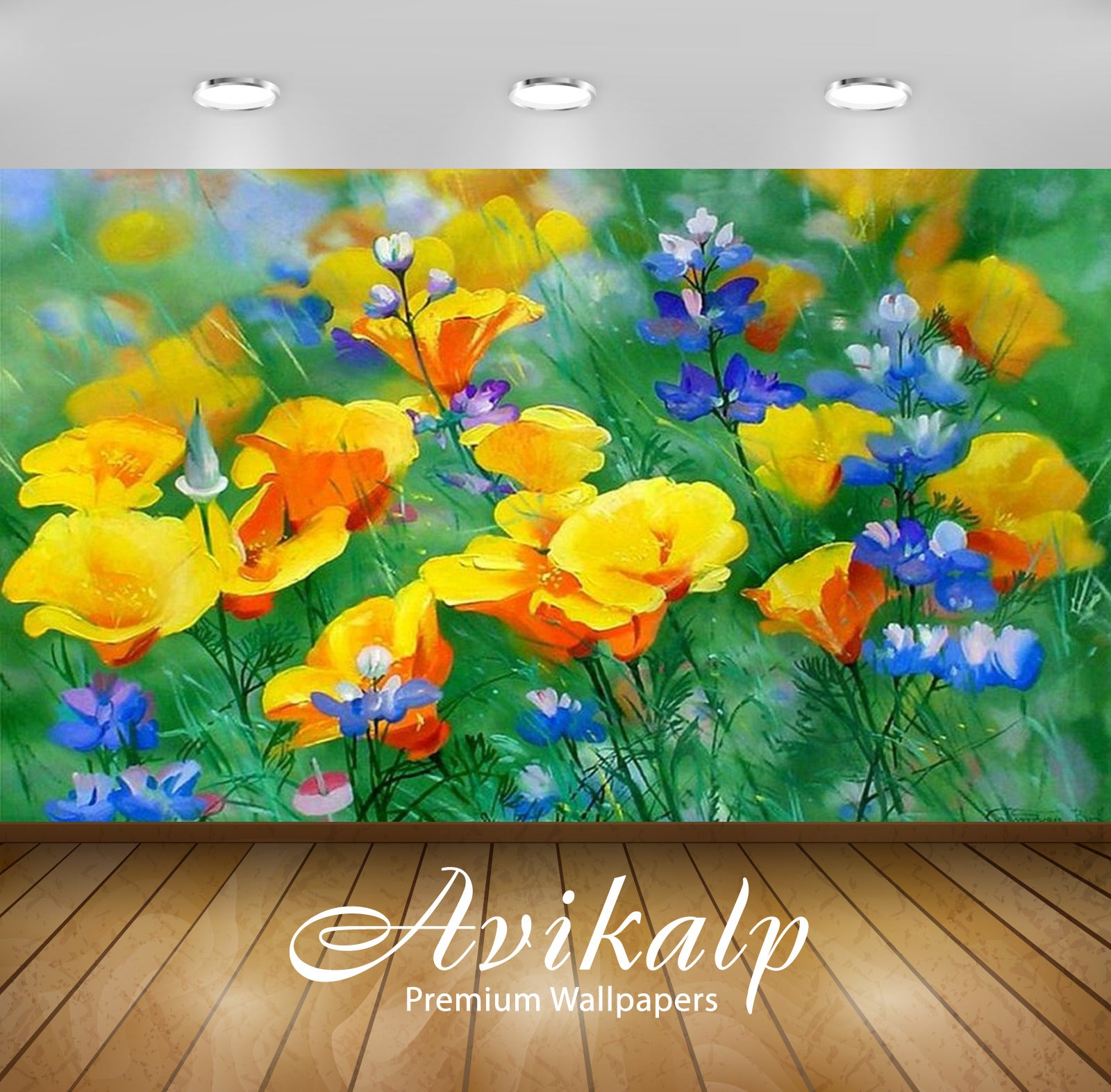 Avikalp Exclusive Awi2388 Art Poddubnyak Victor Yellow Flowers Full HD Wallpapers for Living room, H Avikalp Exclusive Awi2388 Art Poddubnyak Victor Yellow Flowers Full HD Wallpapers for Living room, H