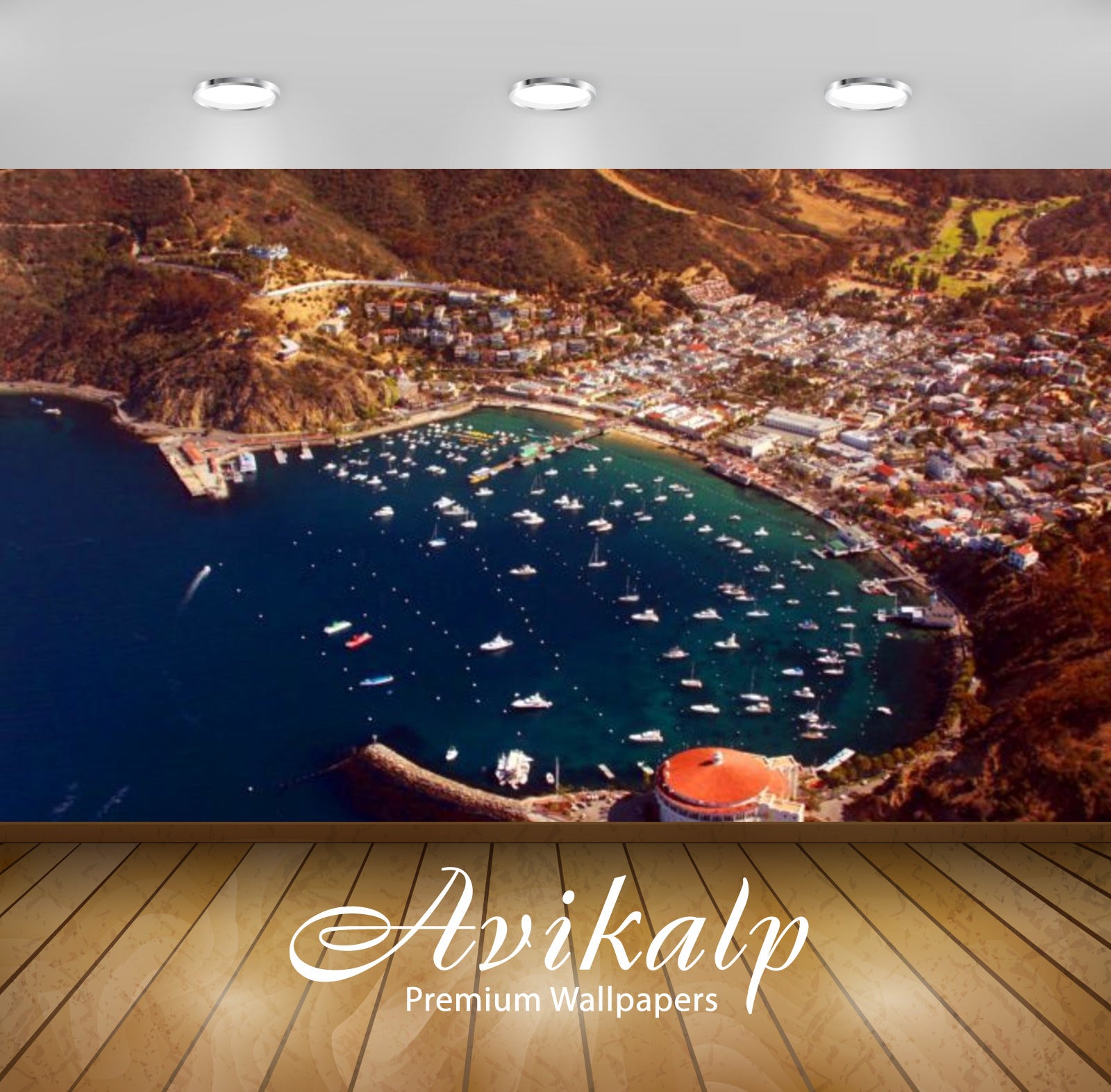 Avikalp Exclusive Awi2417 Bay Santa Catalina California View From Plane Full HD Wallpapers for Livin Avikalp Exclusive Awi2417 Bay Santa Catalina California View From Plane Full HD Wallpapers for Livin