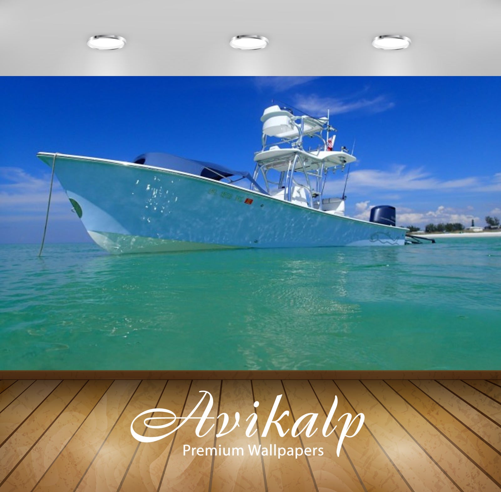 Avikalp Exclusive Awi2450 Boat Sea Blue Sky Beautiful Full HD Wallpapers for Living room, Hall, Kids Avikalp Exclusive Awi2450 Boat Sea Blue Sky Beautiful Full HD Wallpapers for Living room, Hall, Kids