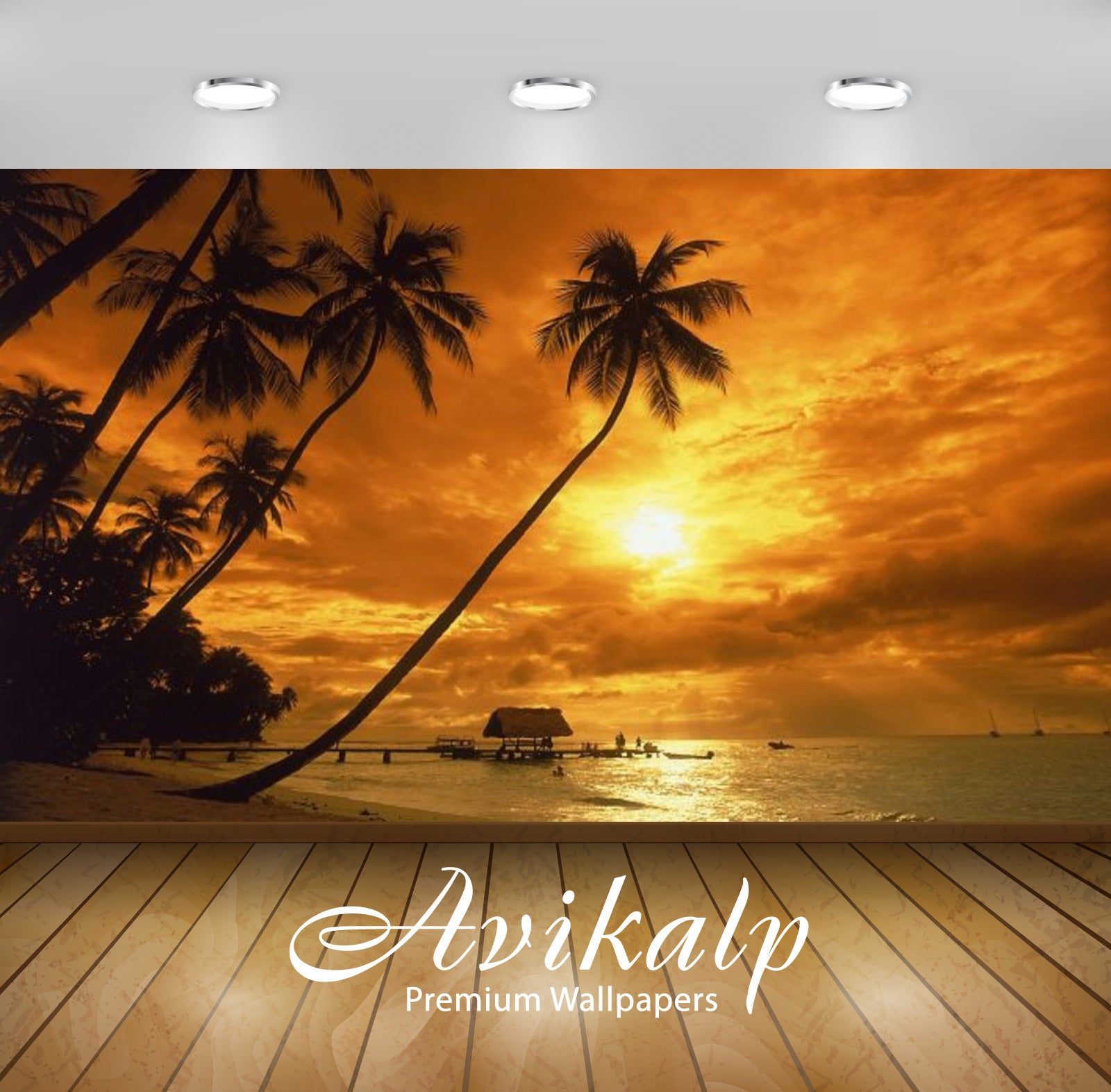 Avikalp Exclusive Awi2525 Costa Rica Sunset Red Sky Sandy Beach Palm Full HD Wallpapers for Living r Avikalp Exclusive Awi2525 Costa Rica Sunset Red Sky Sandy Beach Palm Full HD Wallpapers for Living r