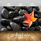 Avikalp Exclusive Awi2678 Gorgeous Black Stones Red Autumn Leaf Full HD Wallpapers for Living room, Avikalp Exclusive Awi2678 Gorgeous Black Stones Red Autumn Leaf Full HD Wallpapers for Living room,
