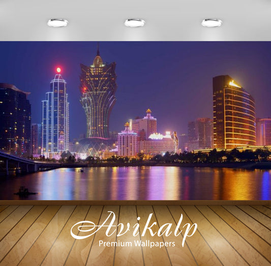 Avikalp Exclusive Awi2682 Grand Lisboa Hotel And Casino Ultramodern Tower With Impressive Geodesic D