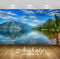 Avikalp Exclusive Awi2767 Lake Mcdonald Crystal Waters Green Pine Forest Mountains Sky White Clouds