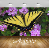 Avikalp Exclusive Awi3114 Swallowtail Butterfly Flower Core Yellow And Black With Blue And Red Strip Avikalp Exclusive Awi3114 Swallowtail Butterfly Flower Core Yellow And Black With Blue And Red Strip