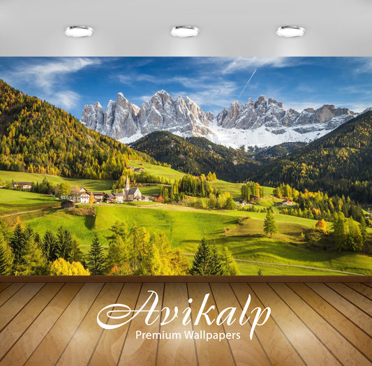 Avikalp Exclusive Awi3192 Villnoss Funes Italy Dolomites National Park Landscape Nature Scenery Full