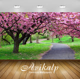 Avikalp Exclusive Awi3370 Pink Flowers Trees Beautiful Scenery Full HD Wallpapers for Living room, H Avikalp Exclusive Awi3370 Pink Flowers Trees Beautiful Scenery Full HD Wallpapers for Living room, H