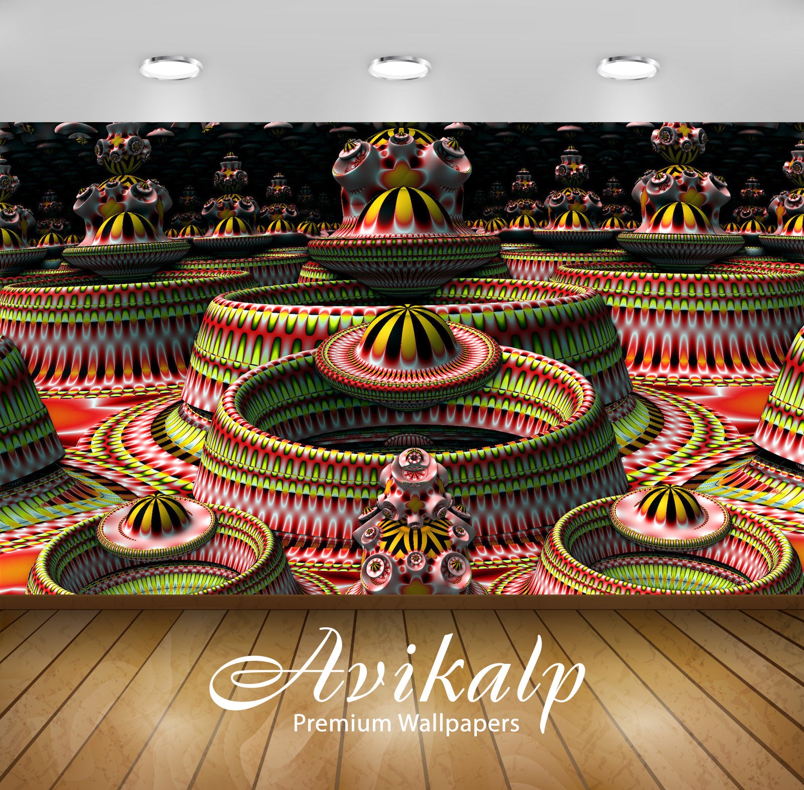 Avikalp Exclusive Awi3467 Fractal Spinner Abstract Full HD Wallpapers for Living room, Hall, Kids Ro Avikalp Exclusive Awi3467 Fractal Spinner Abstract Full HD Wallpapers for Living room, Hall, Kids Ro