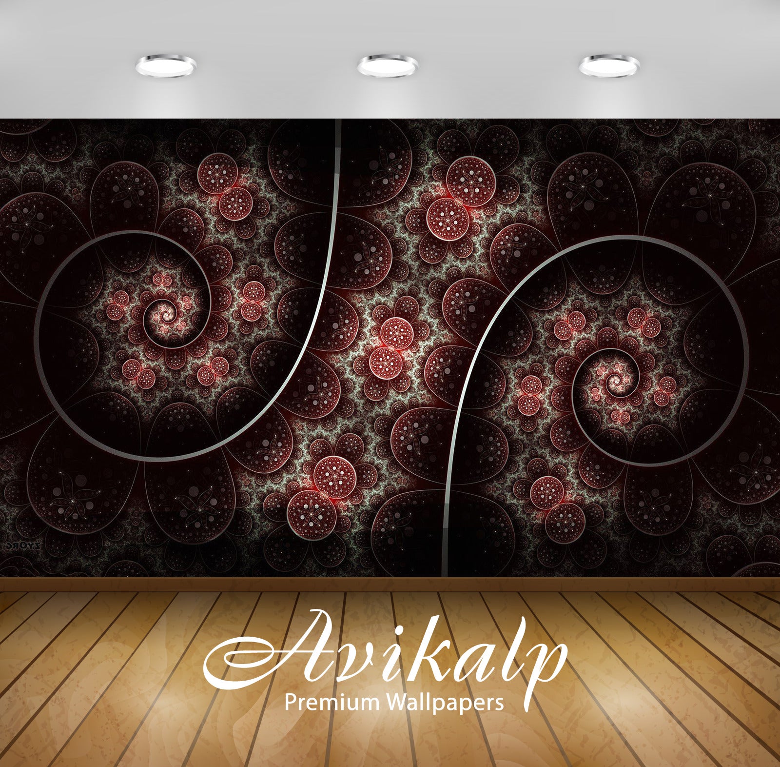 Avikalp Exclusive Awi3473 Fractal Flowers Abstract Full HD Wallpapers for Living room, Hall, Kids Ro Avikalp Exclusive Awi3473 Fractal Flowers Abstract Full HD Wallpapers for Living room, Hall, Kids Ro