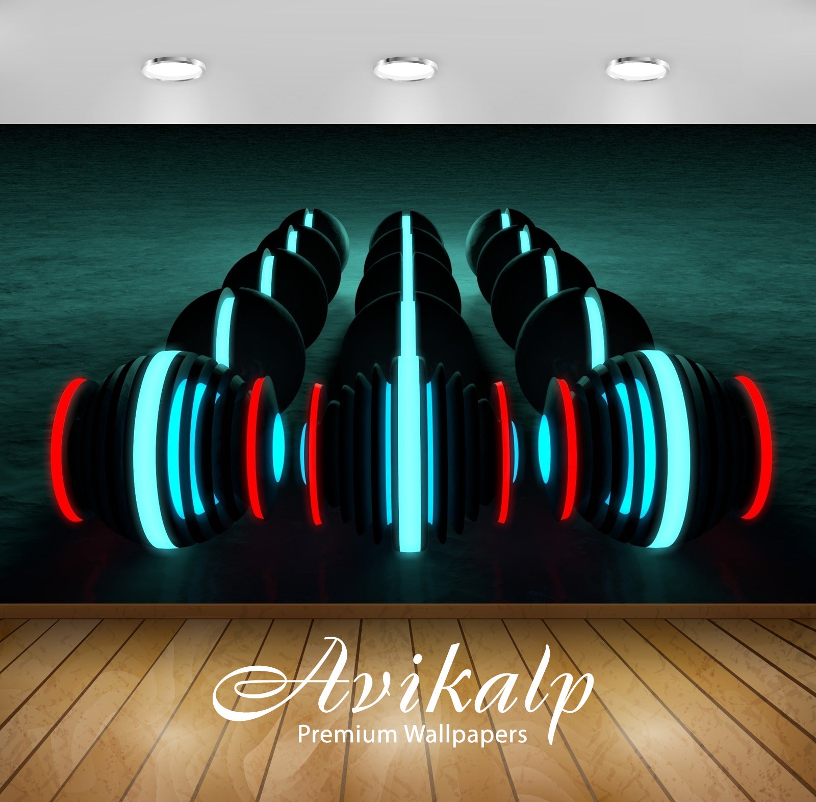 Avikalp Exclusive Awi3557 Blue Glowing Ball With A Black Shell Full HD Wallpapers for Living room, H Avikalp Exclusive Awi3557 Blue Glowing Ball With A Black Shell Full HD Wallpapers for Living room, H