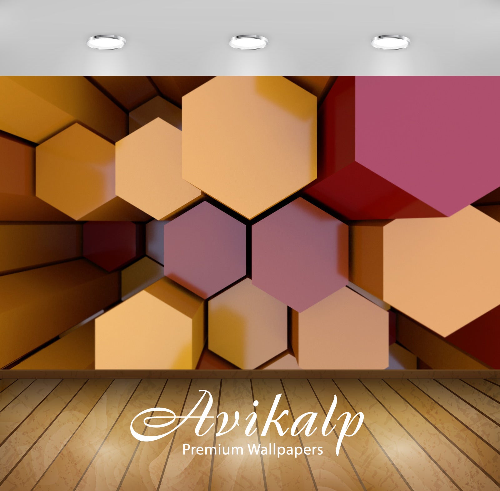 Avikalp Exclusive Awi3576 Colorful Honeycomb Assembly Full HD Wallpapers for Living room, Hall, Kids Avikalp Exclusive Awi3576 Colorful Honeycomb Assembly Full HD Wallpapers for Living room, Hall, Kids
