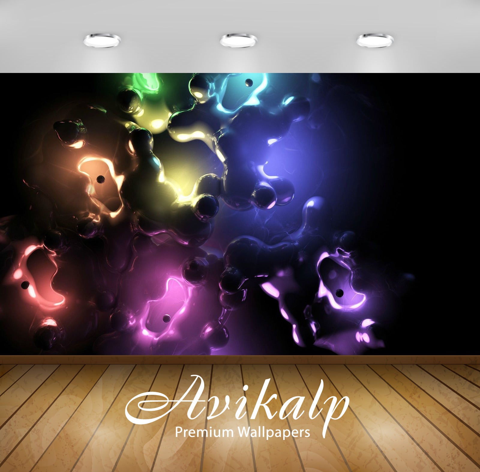 Avikalp Exclusive Awi3580 Colorful Shapes Full HD Wallpapers for Living room, Hall, Kids Room, Kitch Avikalp Exclusive Awi3580 Colorful Shapes Full HD Wallpapers for Living room, Hall, Kids Room, Kitch