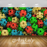 Avikalp Exclusive Awi3581 Colorful Shapes Full HD Wallpapers for Living room, Hall, Kids Room, Kitch Avikalp Exclusive Awi3581 Colorful Shapes Full HD Wallpapers for Living room, Hall, Kids Room, Kitch