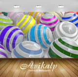 Avikalp Exclusive Awi3584 Colorful Spheres Full HD Wallpapers for Living room, Hall, Kids Room, Kitc Avikalp Exclusive Awi3584 Colorful Spheres Full HD Wallpapers for Living room, Hall, Kids Room, Kitc