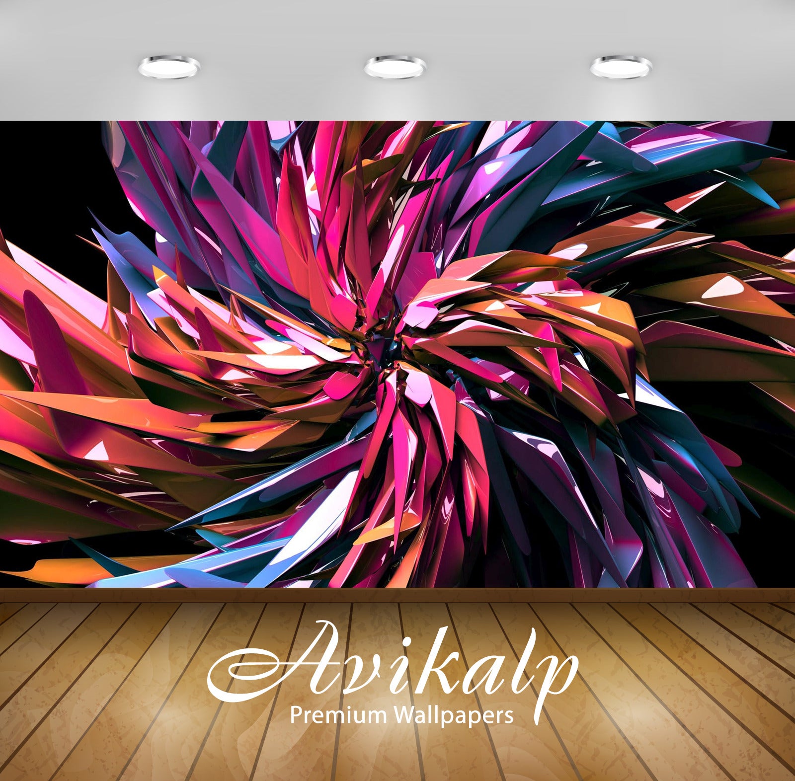 Avikalp Exclusive Awi3588 Crystal Swirl Full HD Wallpapers for Living room, Hall, Kids Room, Kitchen Avikalp Exclusive Awi3588 Crystal Swirl Full HD Wallpapers for Living room, Hall, Kids Room, Kitchen