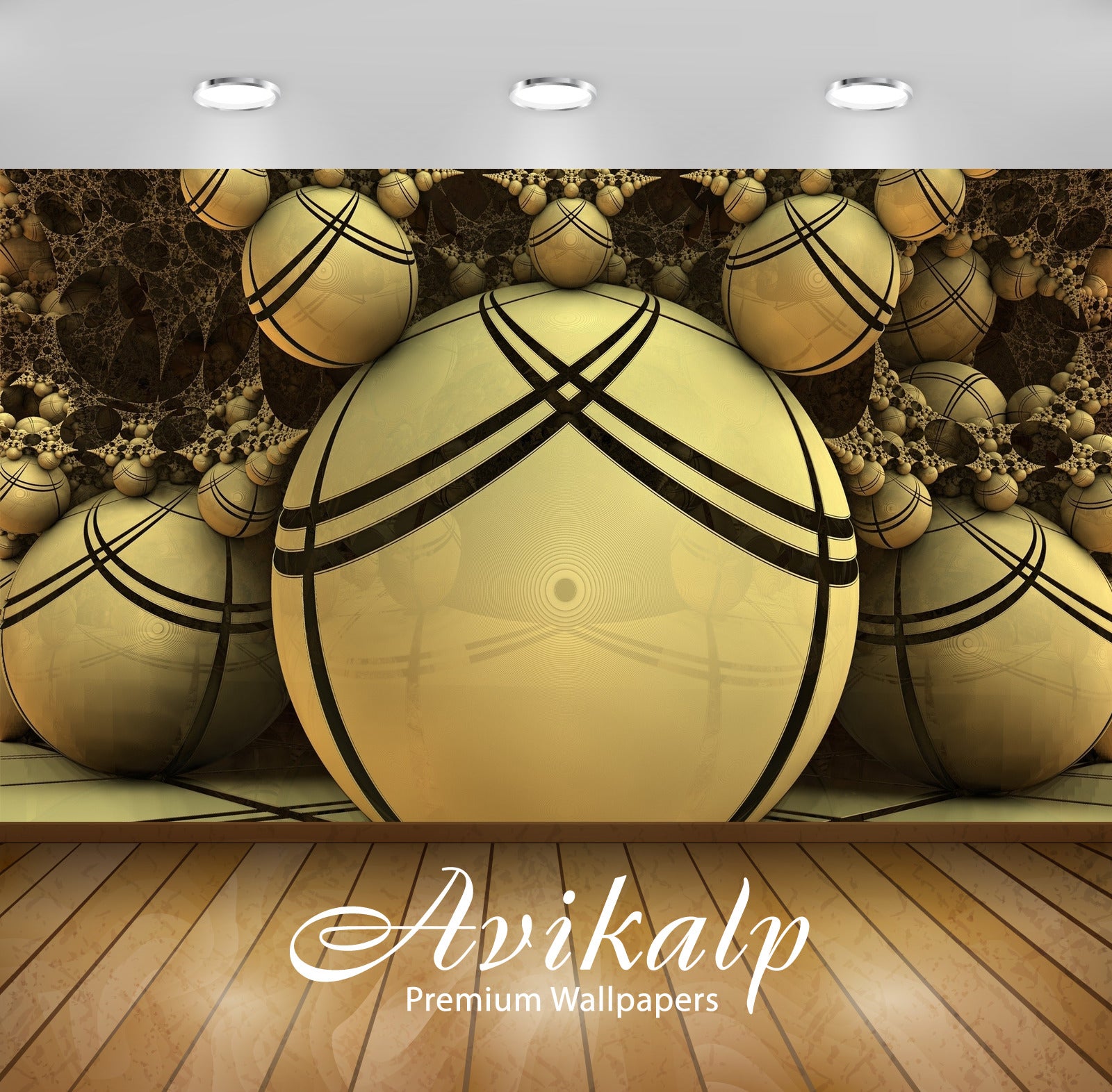 Avikalp Exclusive Awi3635 Fractal Balls Full HD Wallpapers for Living room, Hall, Kids Room, Kitchen Avikalp Exclusive Awi3635 Fractal Balls Full HD Wallpapers for Living room, Hall, Kids Room, Kitchen