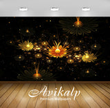 Avikalp Exclusive Awi3642 Fractal Glowing Daisies Full HD Wallpapers for Living room, Hall, Kids Roo Avikalp Exclusive Awi3642 Fractal Glowing Daisies Full HD Wallpapers for Living room, Hall, Kids Roo