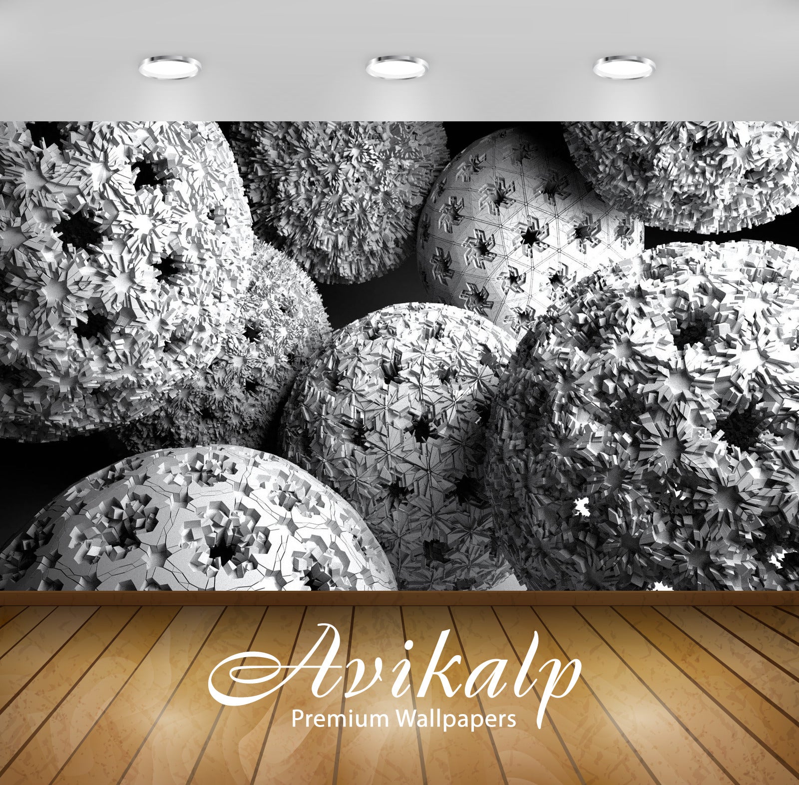 Avikalp Exclusive Awi3649 Fractal Spheres Full HD Wallpapers for Living room, Hall, Kids Room, Kitch Avikalp Exclusive Awi3649 Fractal Spheres Full HD Wallpapers for Living room, Hall, Kids Room, Kitch