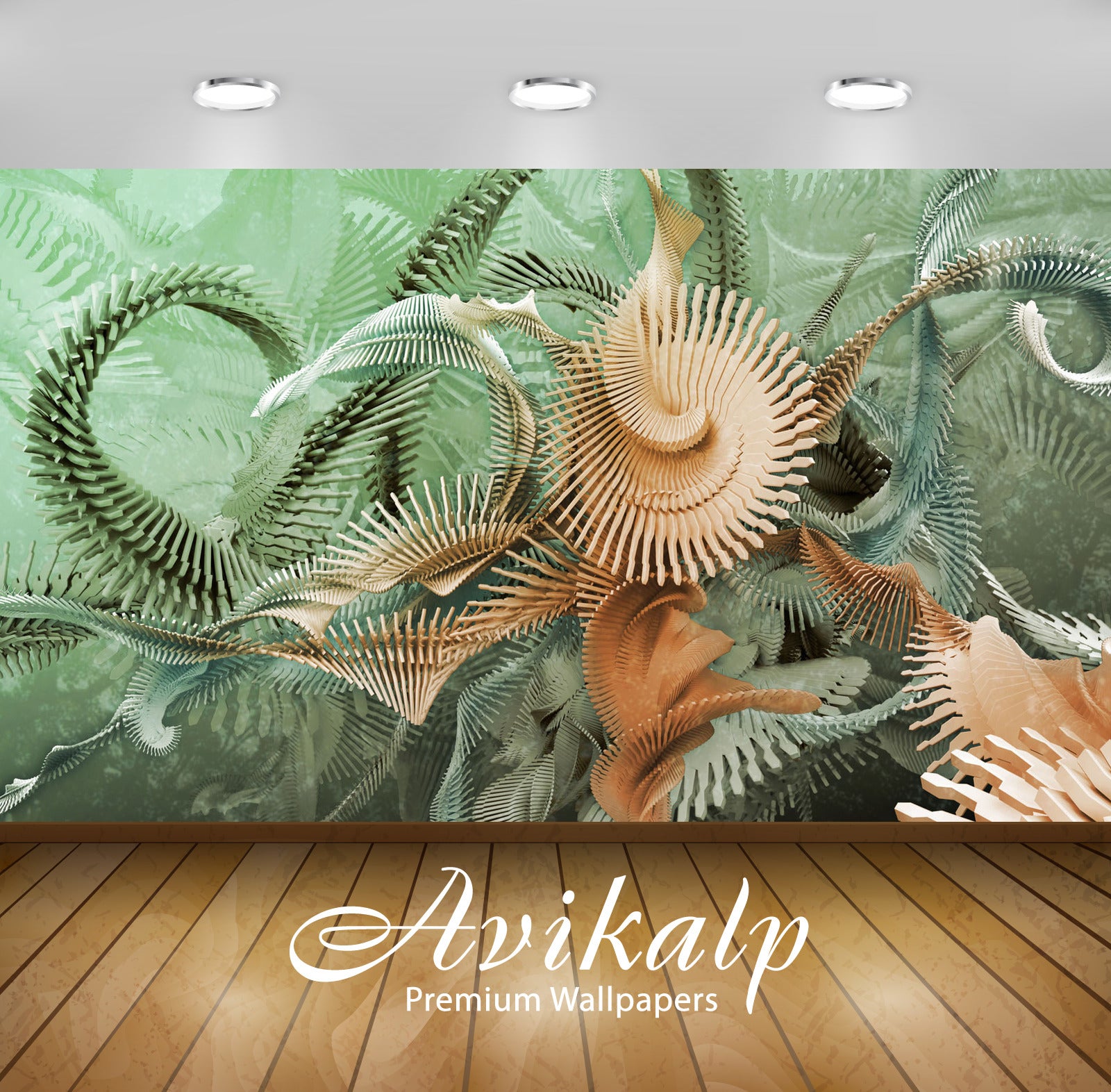 Avikalp Exclusive Awi3651 Fractal Stairs Full HD Wallpapers for Living room, Hall, Kids Room, Kitche Avikalp Exclusive Awi3651 Fractal Stairs Full HD Wallpapers for Living room, Hall, Kids Room, Kitche