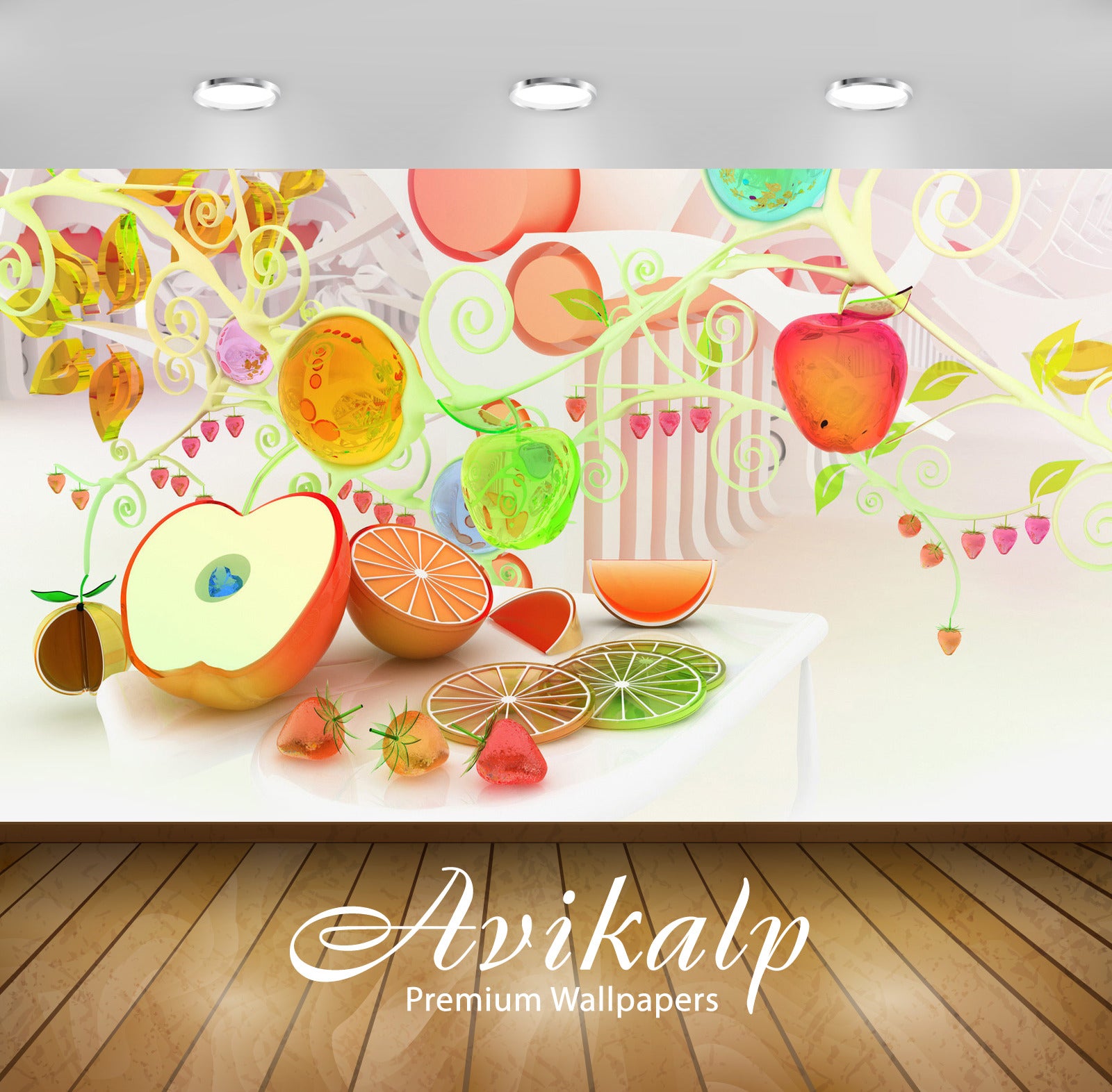 Avikalp Exclusive Awi3653 Fruit Full HD Wallpapers for Living room, Hall, Kids Room, Kitchen, TV Bac Avikalp Exclusive Awi3653 Fruit Full HD Wallpapers for Living room, Hall, Kids Room, Kitchen, TV Bac